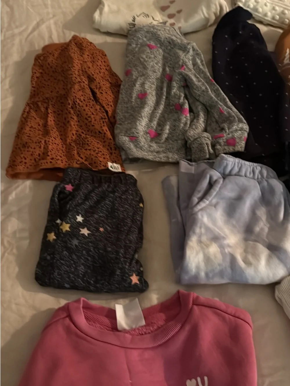 GAP Kids Mixed Color Tops & Sweatshirts Pack - Pink, White, Navy, Brown